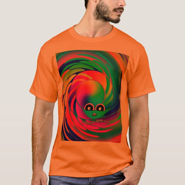 Var Är Jag? Herr T Shirt (Framsida)