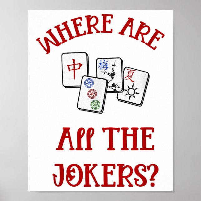 Var är Jokers Funny Mahjong? Poster (Framsidan)