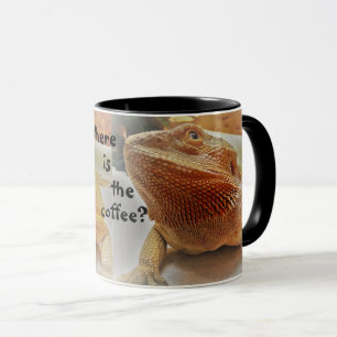 Var är kaffefynlig Orange Beardie Print? Mugg