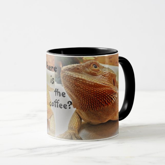 Var är kaffefynlig Orange Beardie Print? Mugg (Framsida höger)