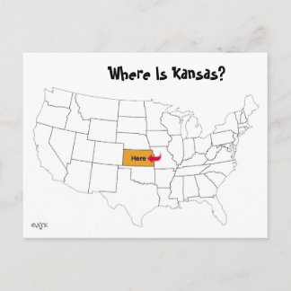 Var är Kansas? Vykort