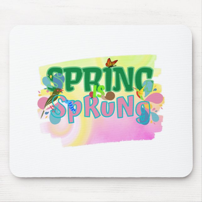 Vår är kärlek:s sprung-säsong musmatta (Framsidan)