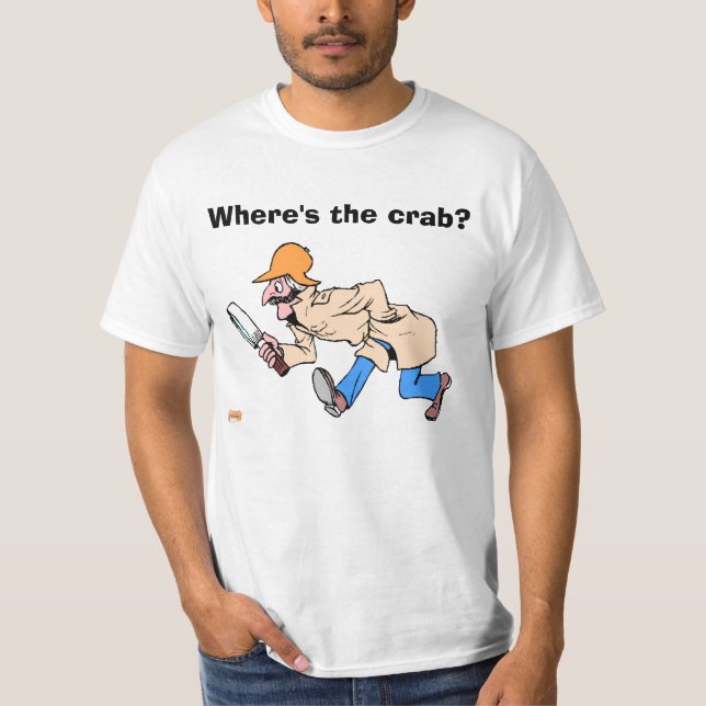 Var är krabban? t-shirt (Framsida)