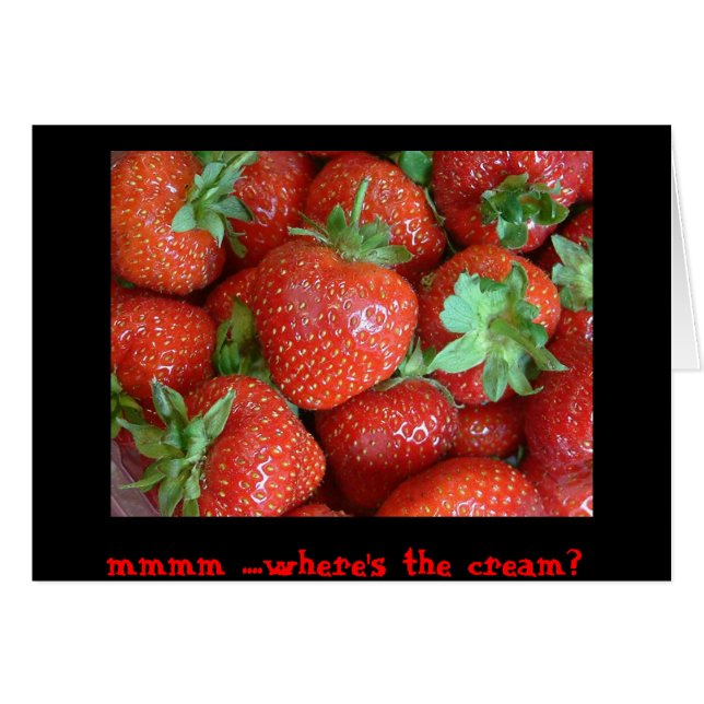Var är krämen? hälsningskort (Framsidan Horizontal)