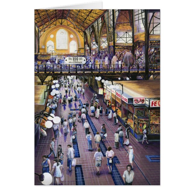 Var är kvinnornas Vatten Closet? Budapest Hälsningskort (Framsidan)