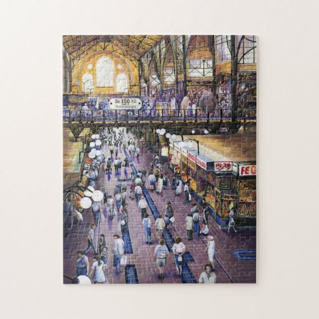 Var är kvinnornas Vatten Closet?Budapest Pussel (Vertikal)