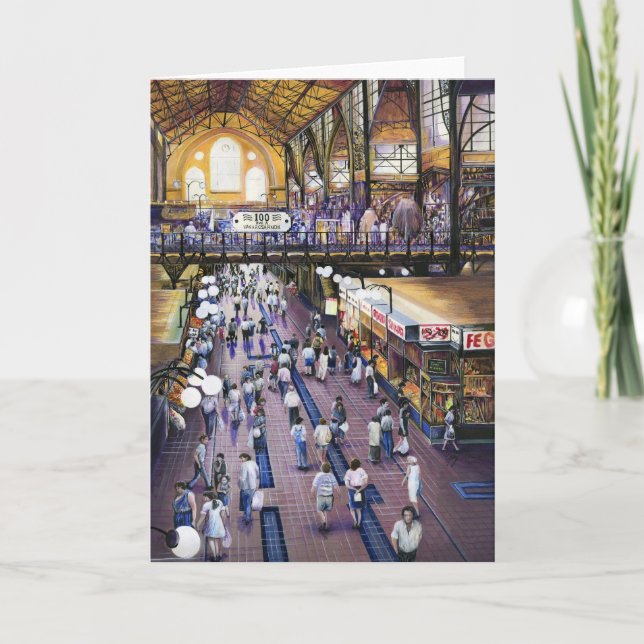 Var är kvinnornas Vatten Closet? Kort för hälsning (Framsida)