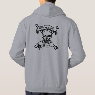 Var är Me Booty Skull och Crossbone? Tröja Med Luva