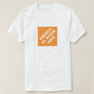 Var är min andra sock Funny Pappa Humous Pappor? T Shirt