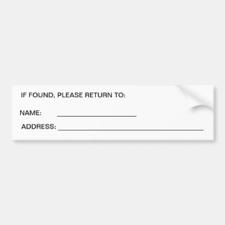 Var är min bil? bildekal