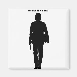 Var är min bil? magnet