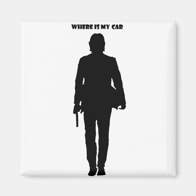 Var är min bil? magnet (Framsidan)