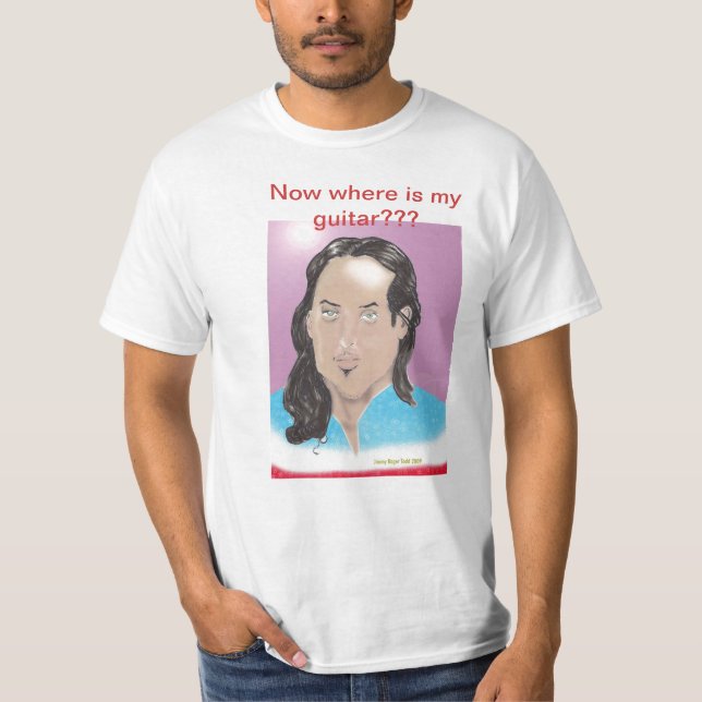Var är min gitarr??? t shirt (Framsida)
