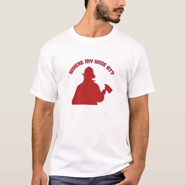 Var är min kille? t-shirt (Framsida)