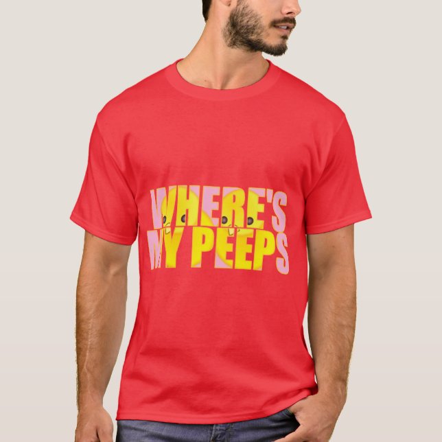 Var är min pip? t-shirt (Framsida)