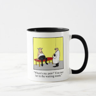 "Var är min smärta?" Humor Mugg Gift