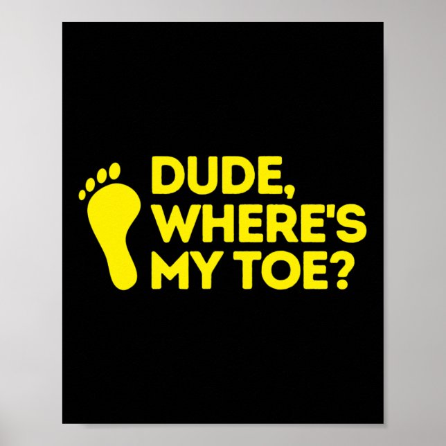 Var är min "Toe Amputee Disabilities Awarenes" Poster (Framsidan)