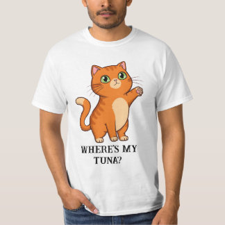 Var är min tonfisk? Cute Cat T Shirt