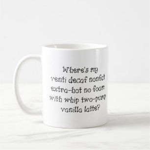 Var är min venti-deaf? kaffemugg