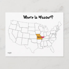 Var är Missouri? Vykort