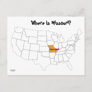 Var är Missouri? Vykort