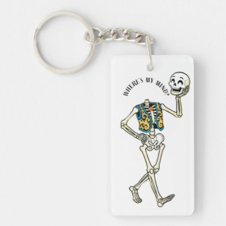 Var är mitt sinne Roligt Halloween skelett akryl K