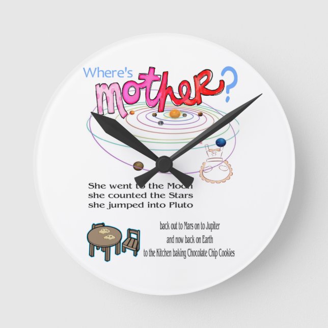 Var är Mor? Klocka (Framsida)