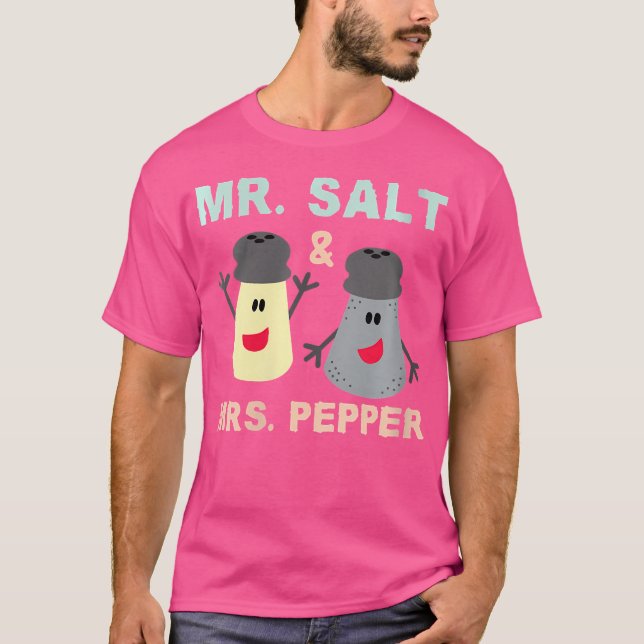 Var är Mr Salt och Mrs Pepper T Shirt (Framsida)