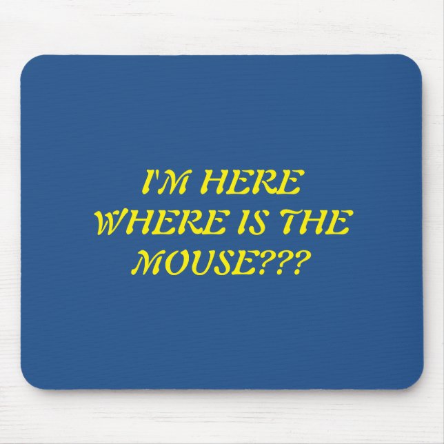 Var är Mus? Mousepad Musmatta (Framsidan)
