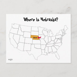 Var är Nebraska? Vykort