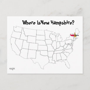 Var är New Hampshire? Vykort
