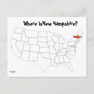 Var är New Hampshire? Vykort