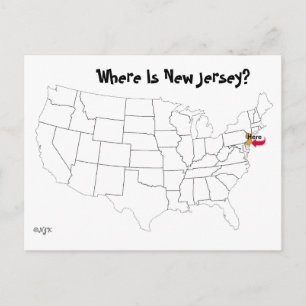 Var är New jersey? Vykort