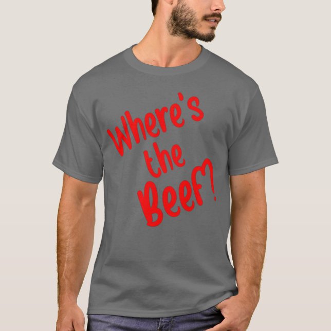 Var är nötköttet vänner t shirt (Framsida)