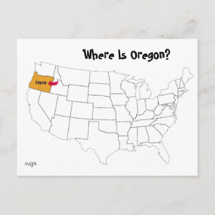 Var är Oregon? Vykort