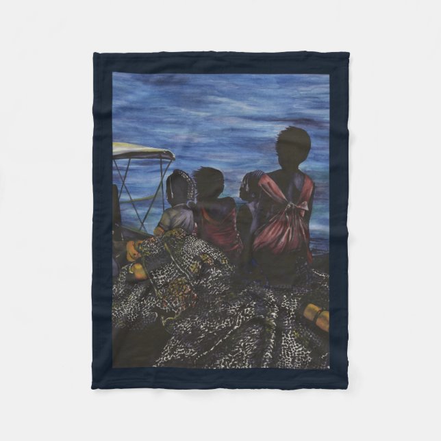 Var är pappa? Harbor Island Fleecefilt (Framsidan)