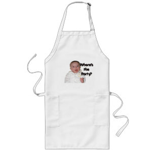 Var är Party? Long Apron Långt Förkläde