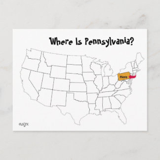Var är Pennsylvania? Vykort