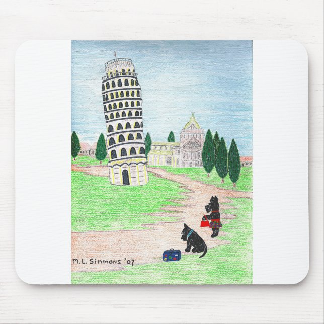 Var är Pizza? Musmatta (Framsidan)