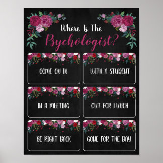 Var är Psycholosts Office-dörrskylt? Poster
