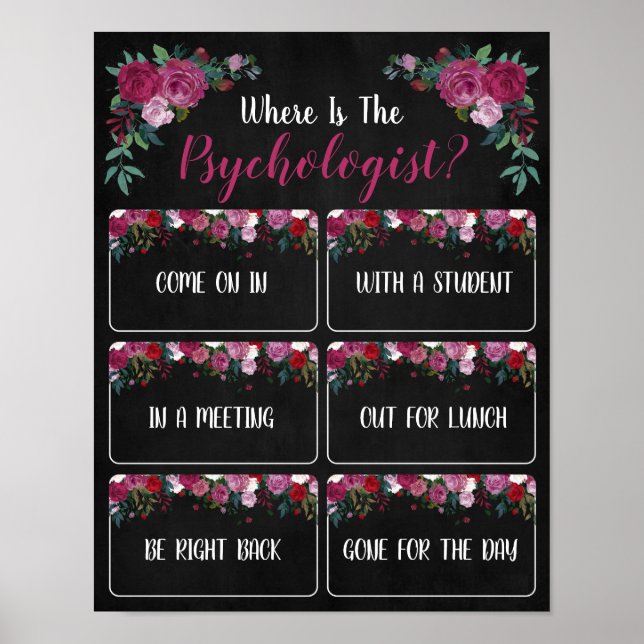 Var är Psycholosts Office-dörrskylt? Poster (Framsidan)