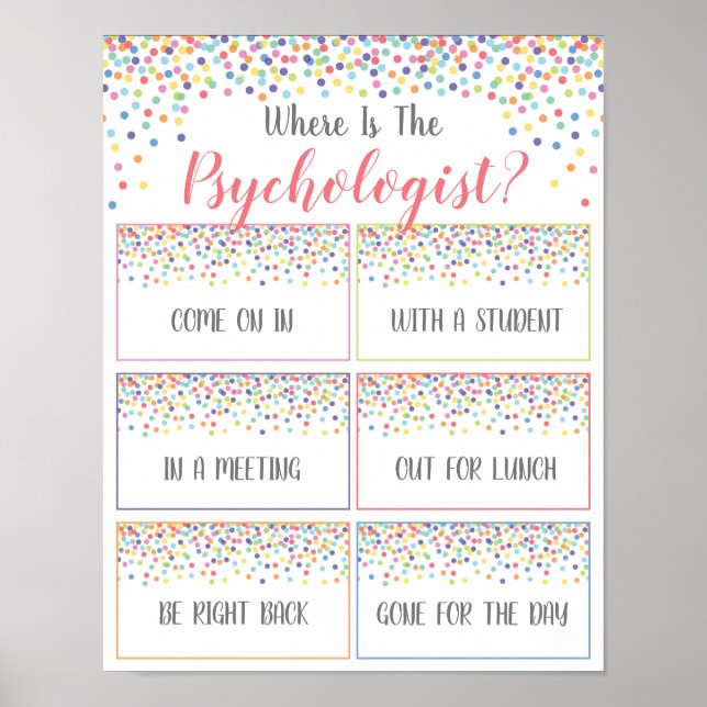 Var är Psycholosts Office-dörrskylt? Poster (Framsidan)