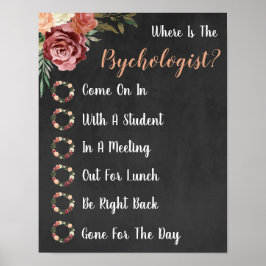 Var är Psycholosts Office-dörrskylt? Poster