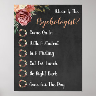 Var är Psycholosts Office-dörrskylt? Poster