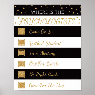 Var är Psycholosts Office-dörrskylt? Poster