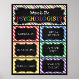 Var är Psycholosts Office-dörrskylt? Poster