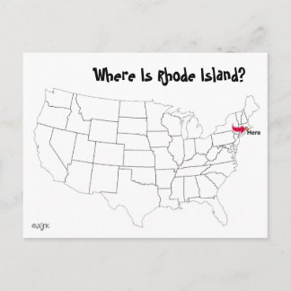 Var är Rhode island? Vykort