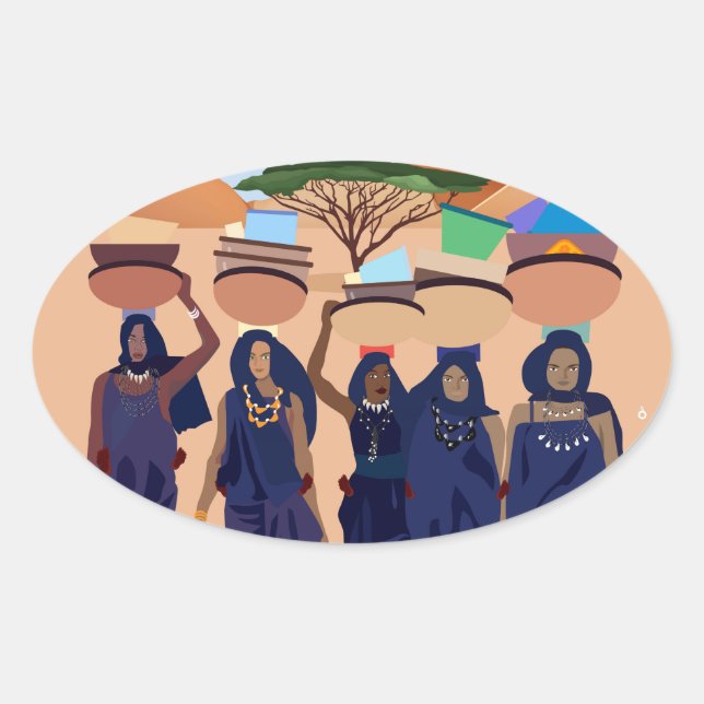 Var är spädbarn? ovalt klistermärke (Framsida)