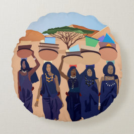 Var är spädbarn? rund kudde