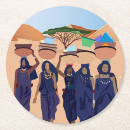 Var är spädbarn? underlägg papper rund